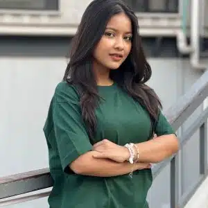 women-forest-green-oversized-tshirt