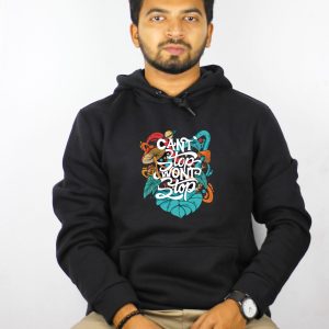 Hoodie-(UNISEX)- Can't Stop - Front Side Print