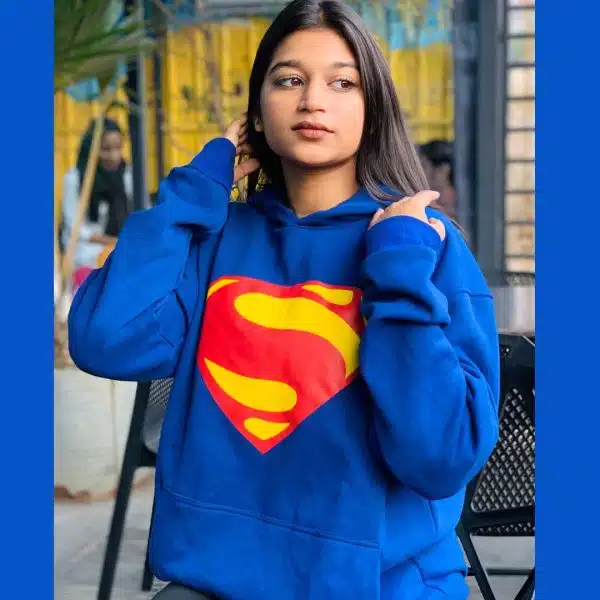 Hoodie-(UNISEX)- Supermen - Front Side Print
