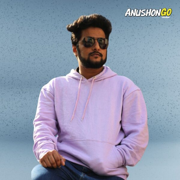 Lavender Solid Hoodie