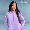 Lavender Solid Hoodie