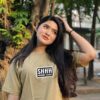 SHHH Nobody Cares Quote T-Shirt Burly Wood