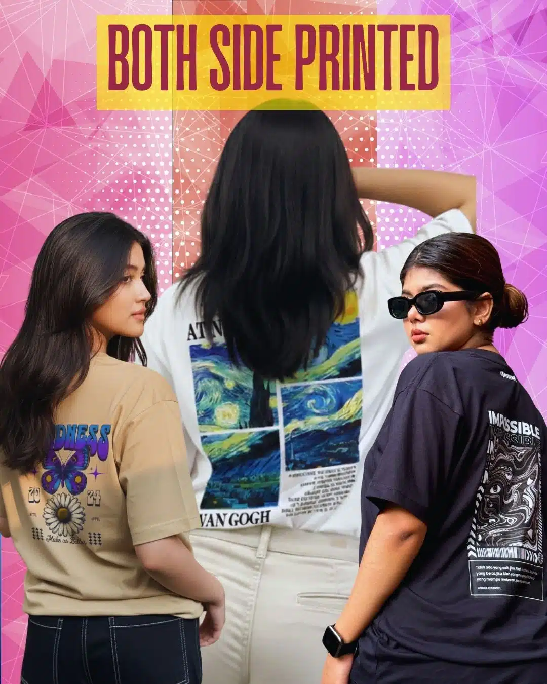 BOTH SIDE PRINTED T-shirts