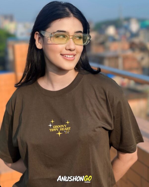 GROOVY TIPPY HEART - Olive