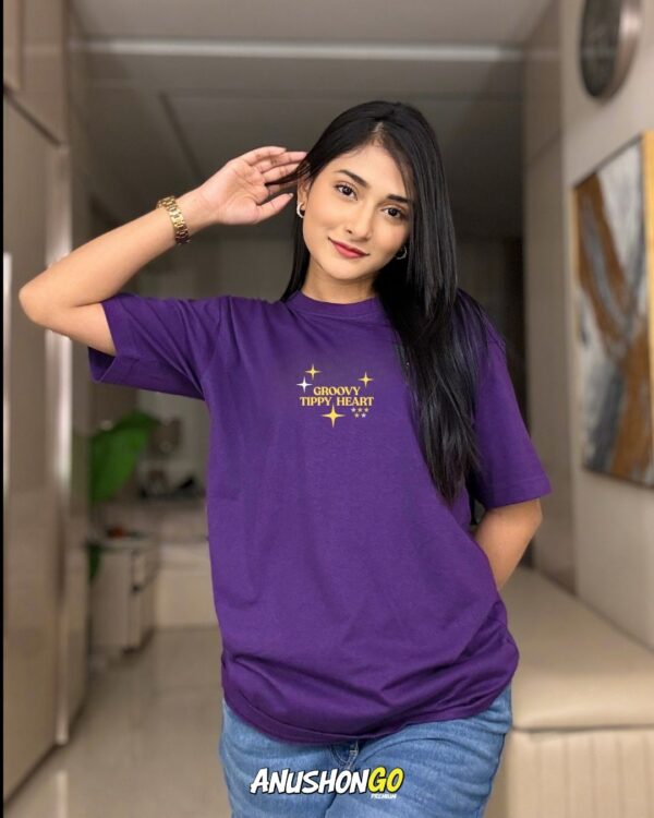 GROOVY TIPPY HEART - Purple