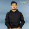 Black solid Hoodie