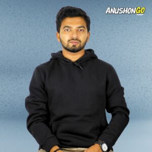 Black solid Hoodie